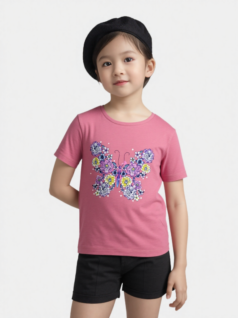 Girls Butterfly Tee